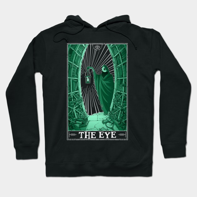 The Eye Tarotesque (dark) Hoodie by Rusty Quill